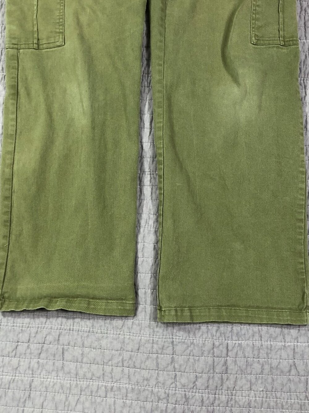 4/$15 Lepunuo Pants Women Medium Olive Green Cargo Utility Army Full Leg - Picture 14 of 16